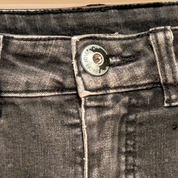 Joseph Ribkoff 8 Embellished Cotton Blend Black Jeans - Picture 4 of 8